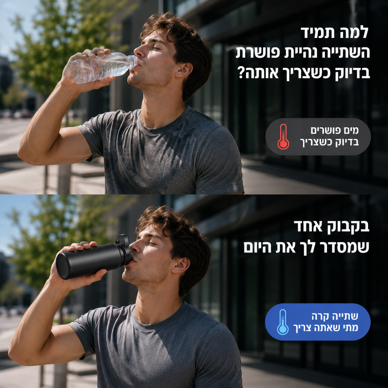 בקבוק תרמי Solvyn לשמירה על שתייה קרה